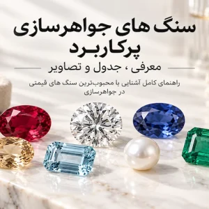 عکس سنگ های قیمتی در جواهرسازی