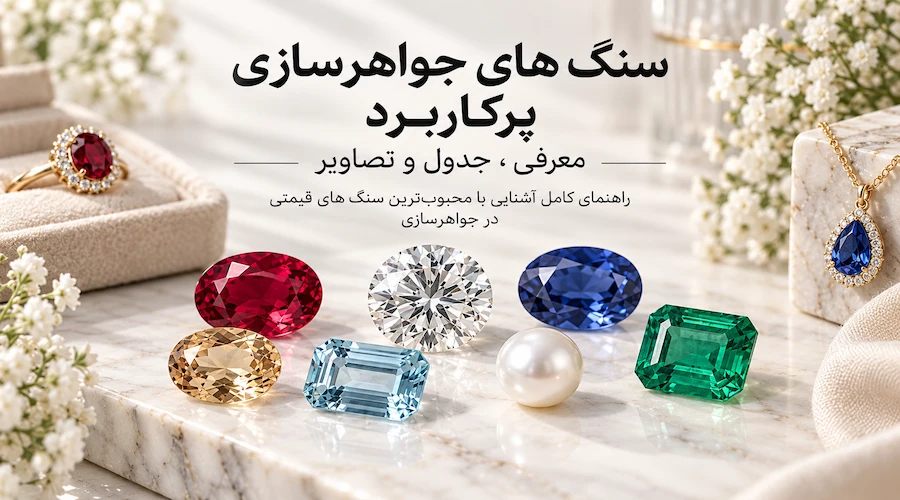 عکس سنگ های قیمتی در جواهرسازی