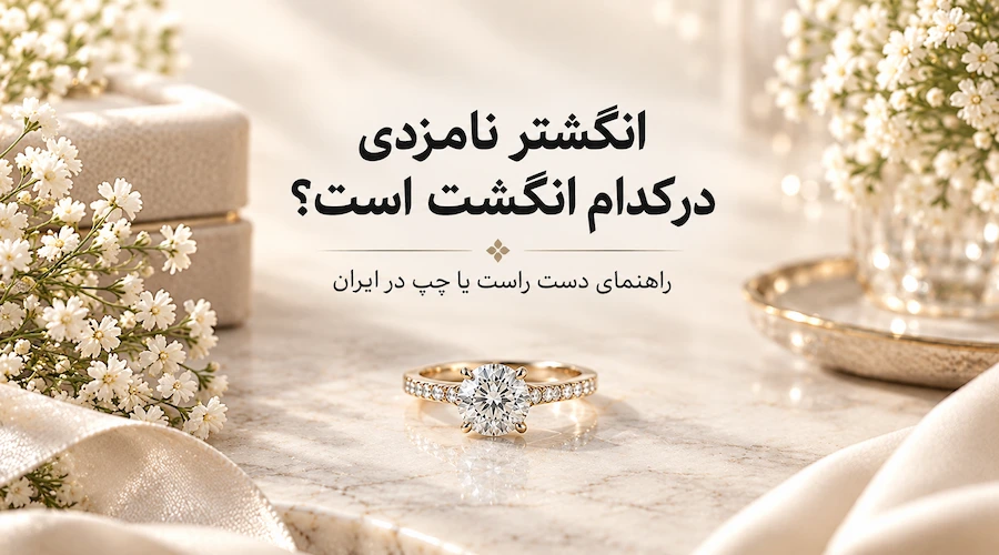 عکس انگشتر نامزدی در کدام انگشت است؟